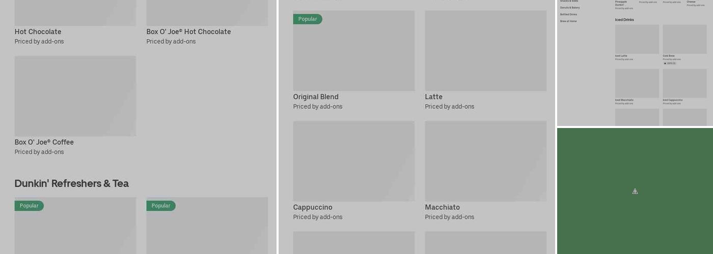 Dunkin' Menu