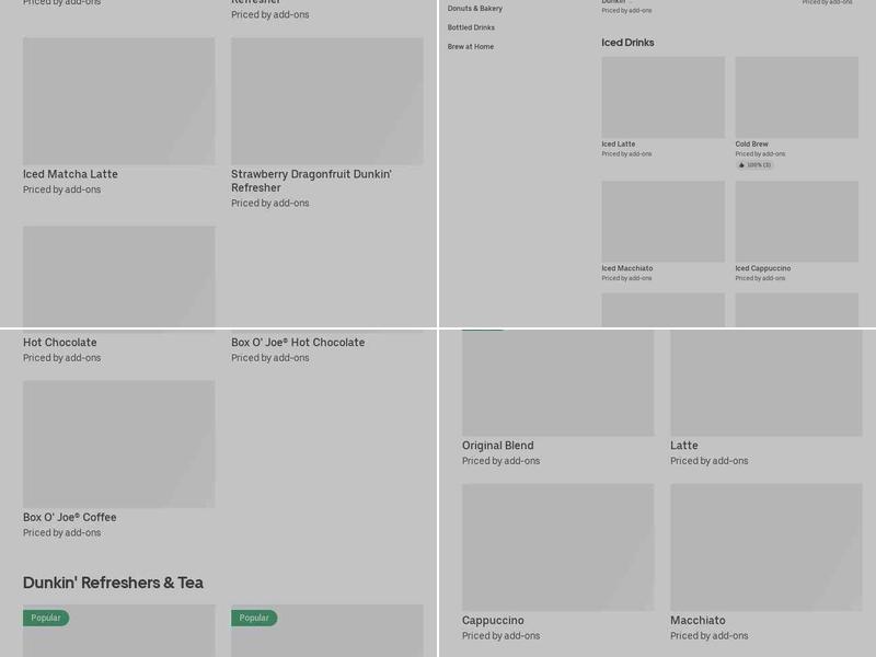 Dunkin' Menu