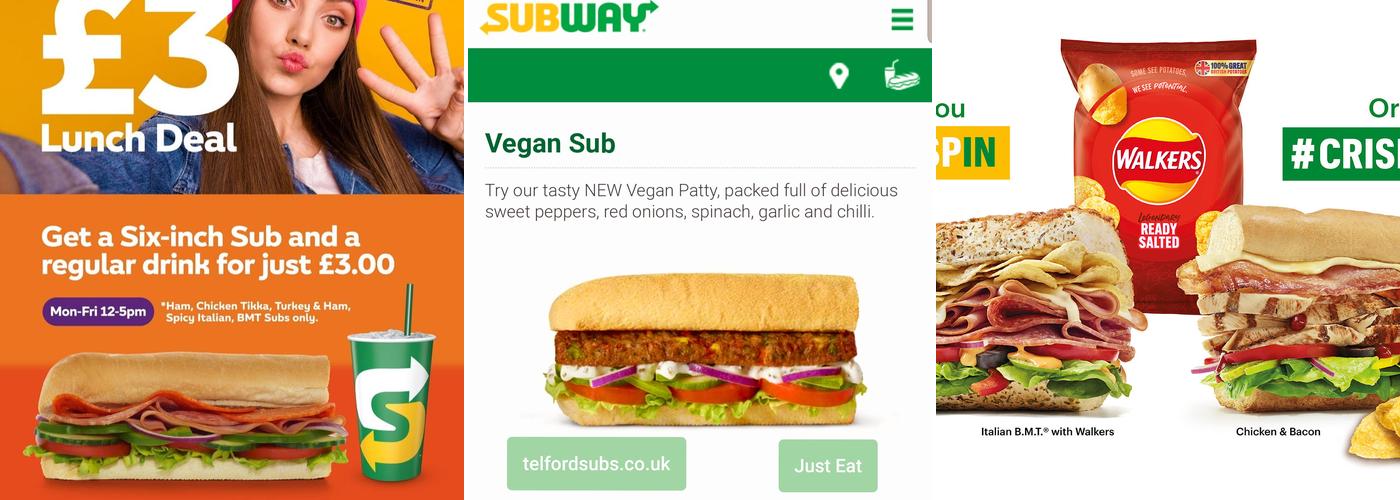 Subway Menu
