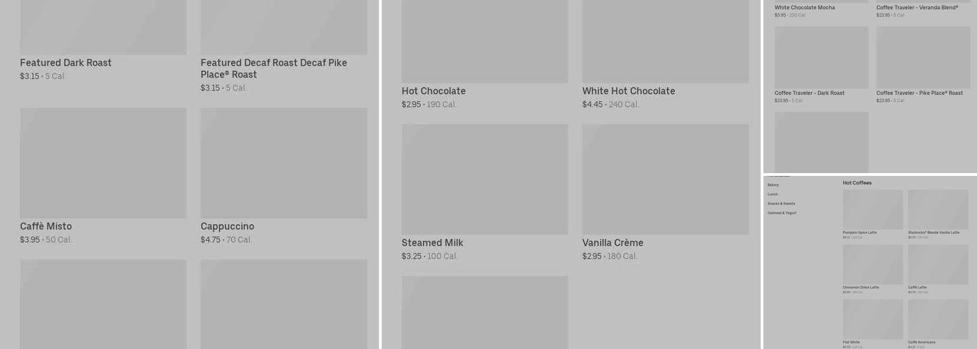 Starbucks Menu