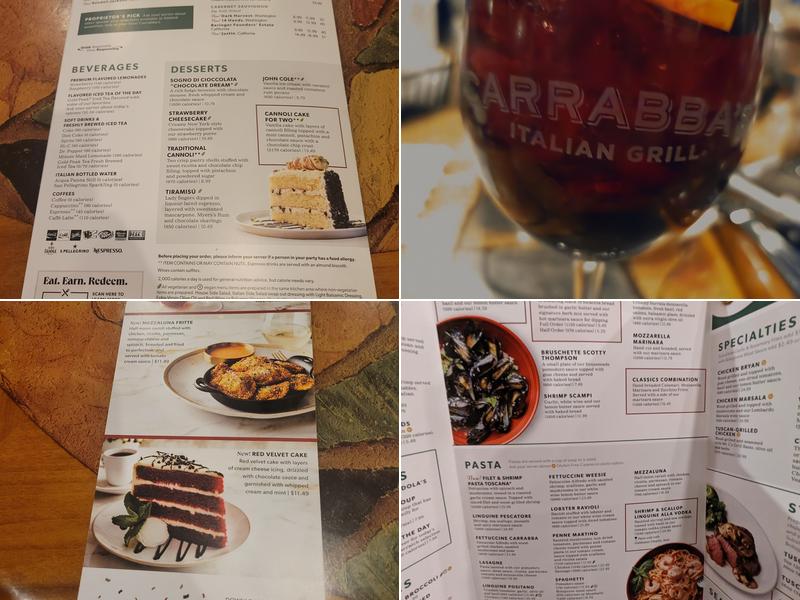 Carrabba's Italian Grill Menu