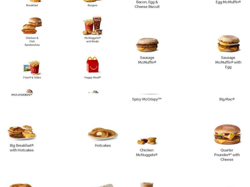 McDonald's Menu