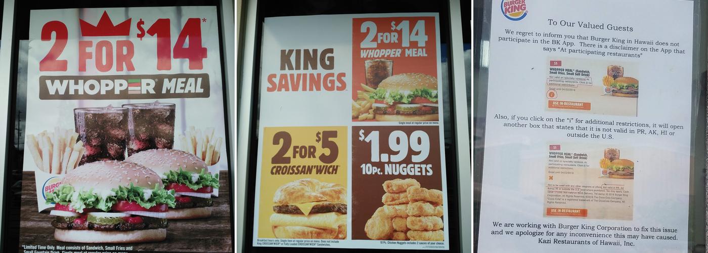 Burger King Menu