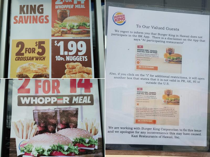 Burger King Menu