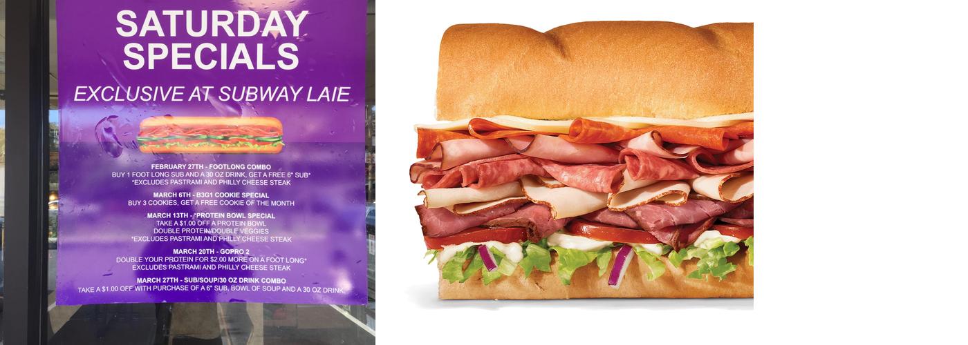 Subway Menu