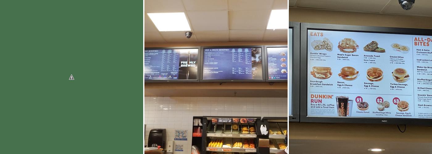 Dunkin' Menu