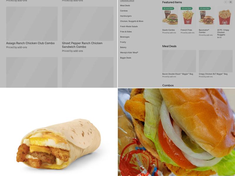 Wendy's Menu