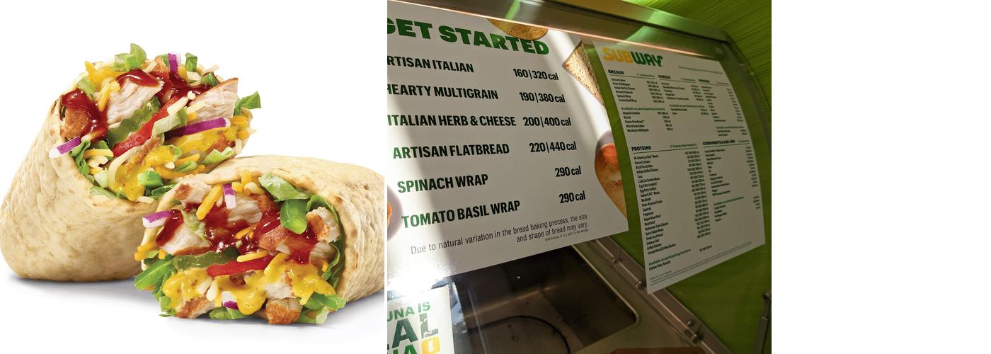 Subway Menu