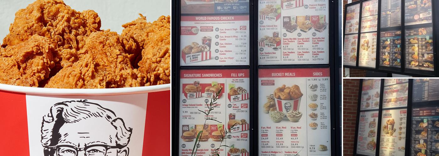 KFC Menu