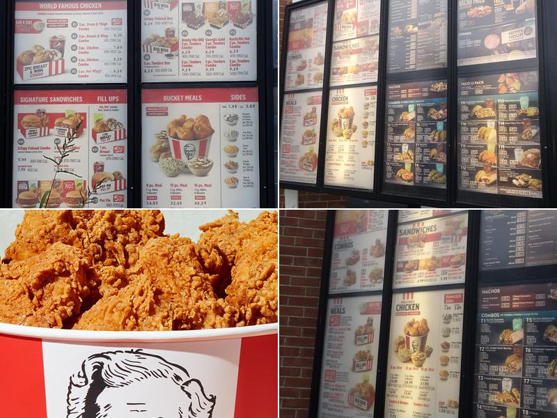 KFC Menu