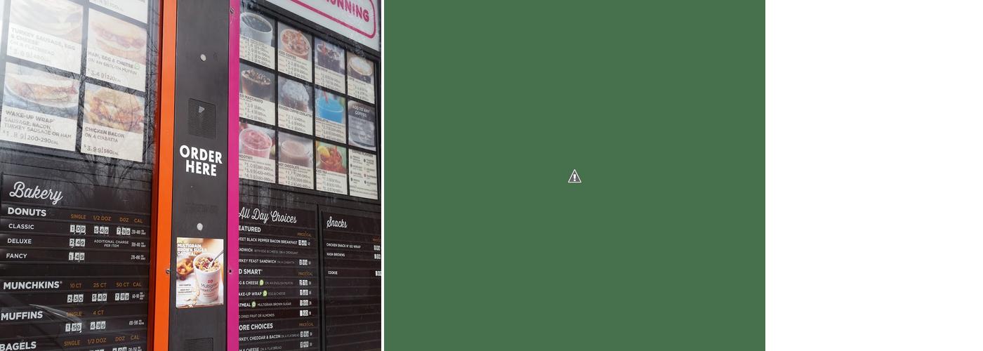 Dunkin' Menu
