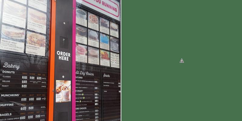 Dunkin' Menu