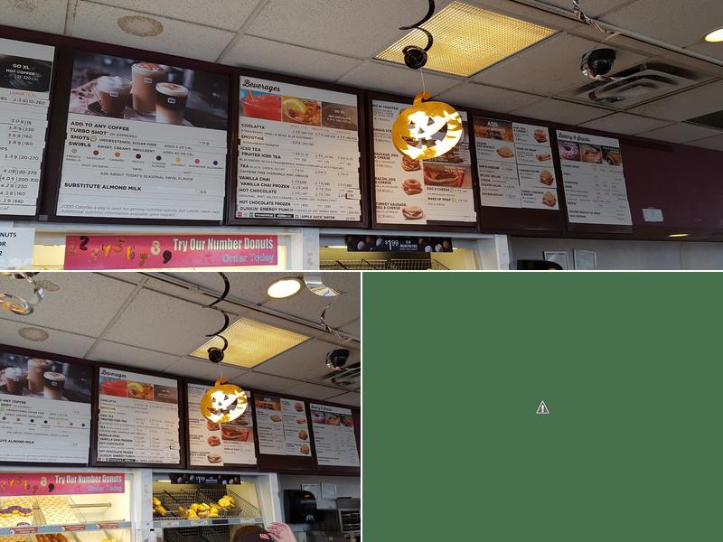 Dunkin Menu
