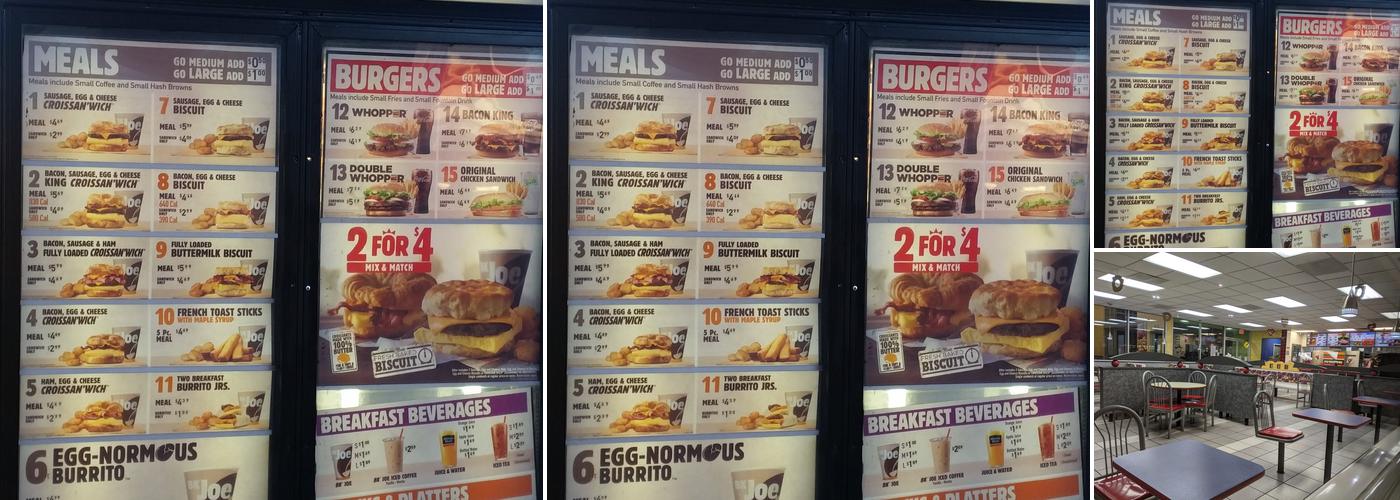 Burger King Menu