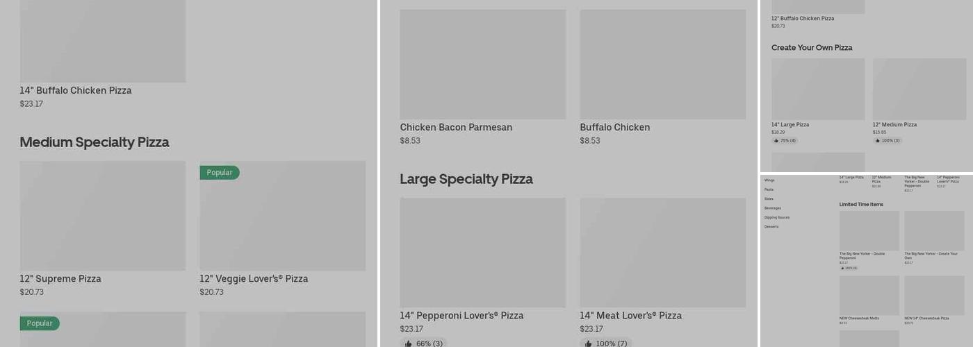 Pizza Hut Menu
