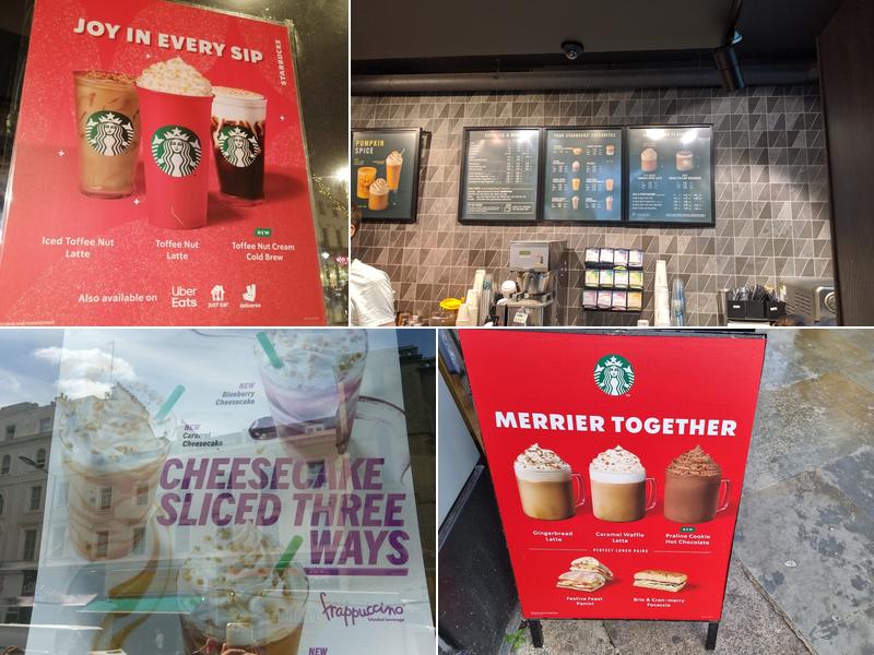 Starbucks Coffee Menu