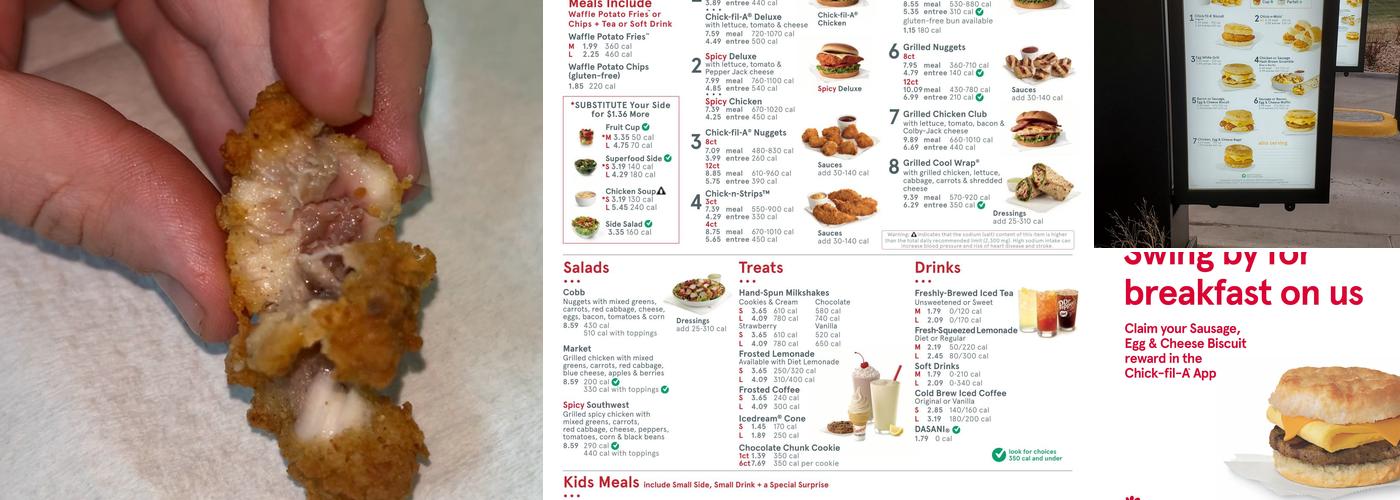 Chick-fil-A Menu