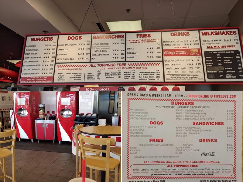 Five Guys Menu