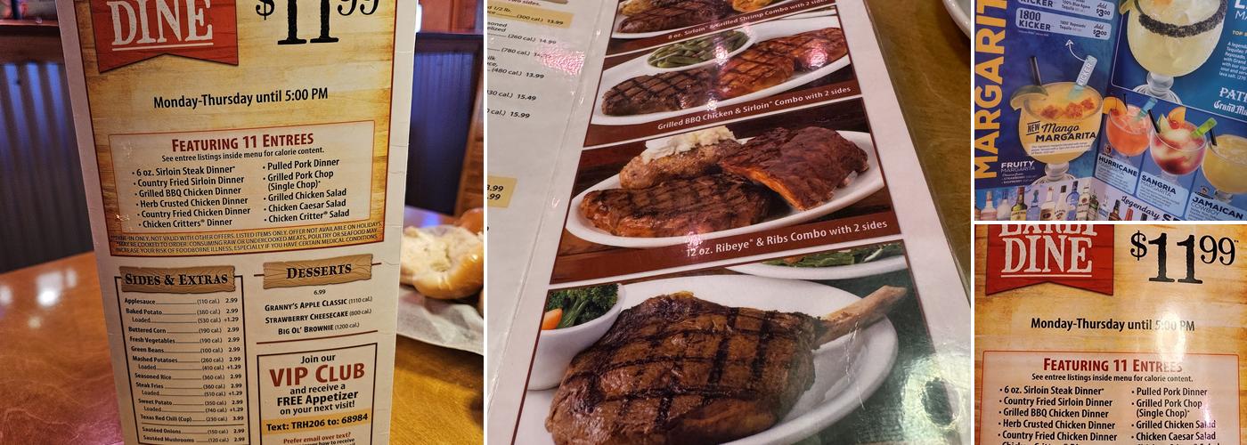 Texas Roadhouse Menu