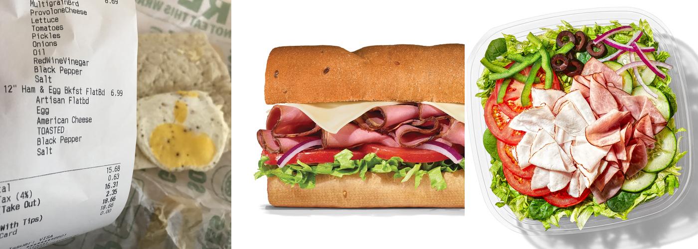 Subway Menu