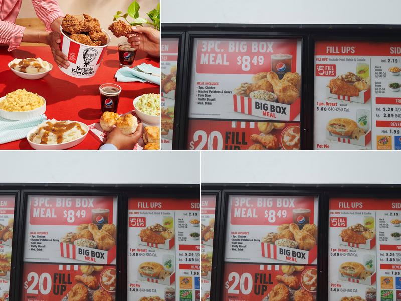 KFC Menu
