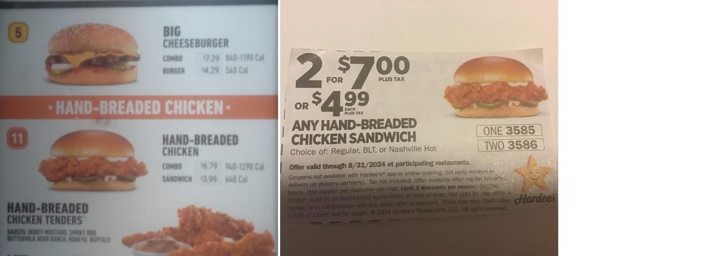 Hardee’s Menu