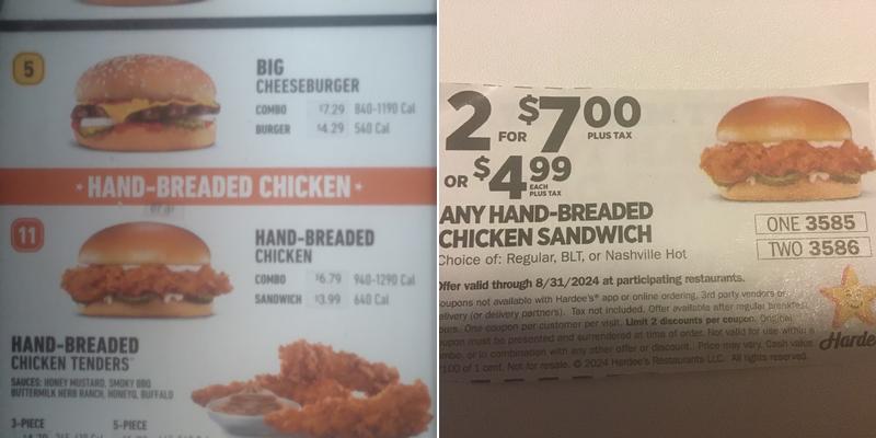 Hardee’s Menu