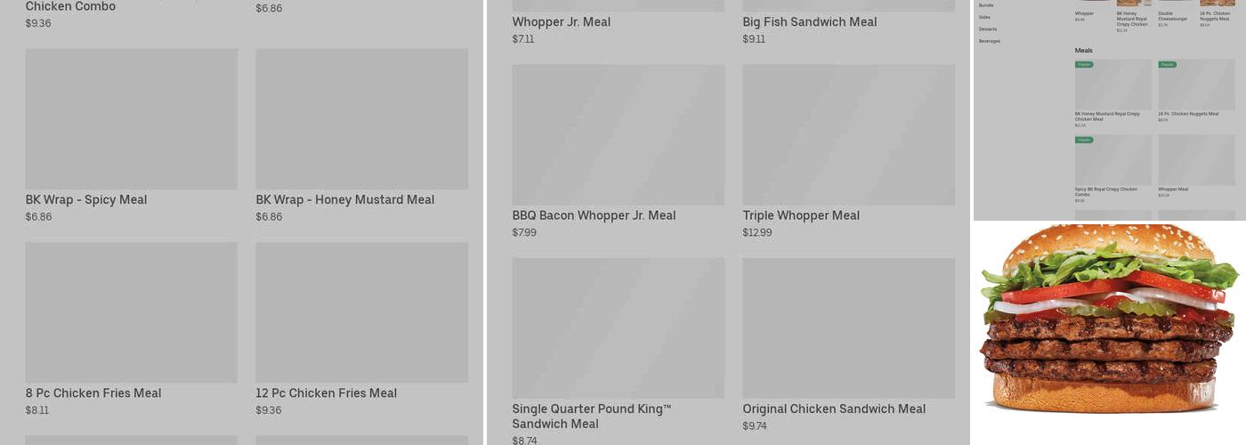 Burger King Menu