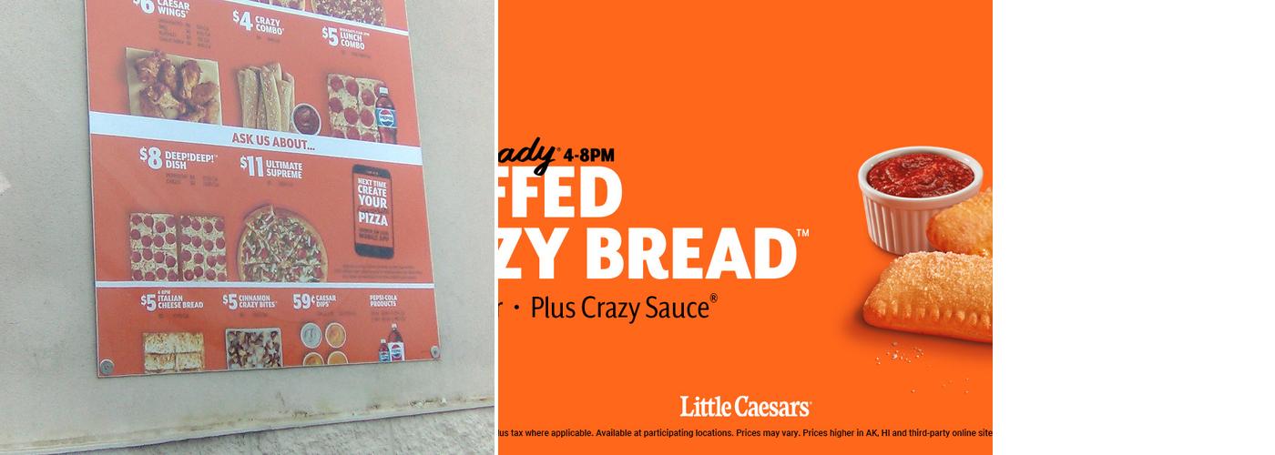 Little Caesars Pizza Menu