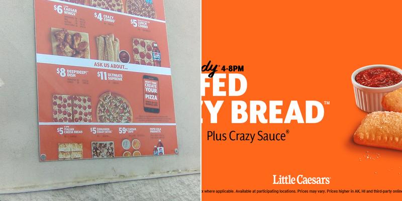 Little Caesars Pizza Menu