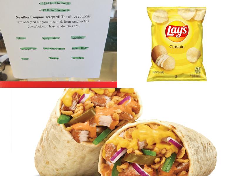 Subway Menu
