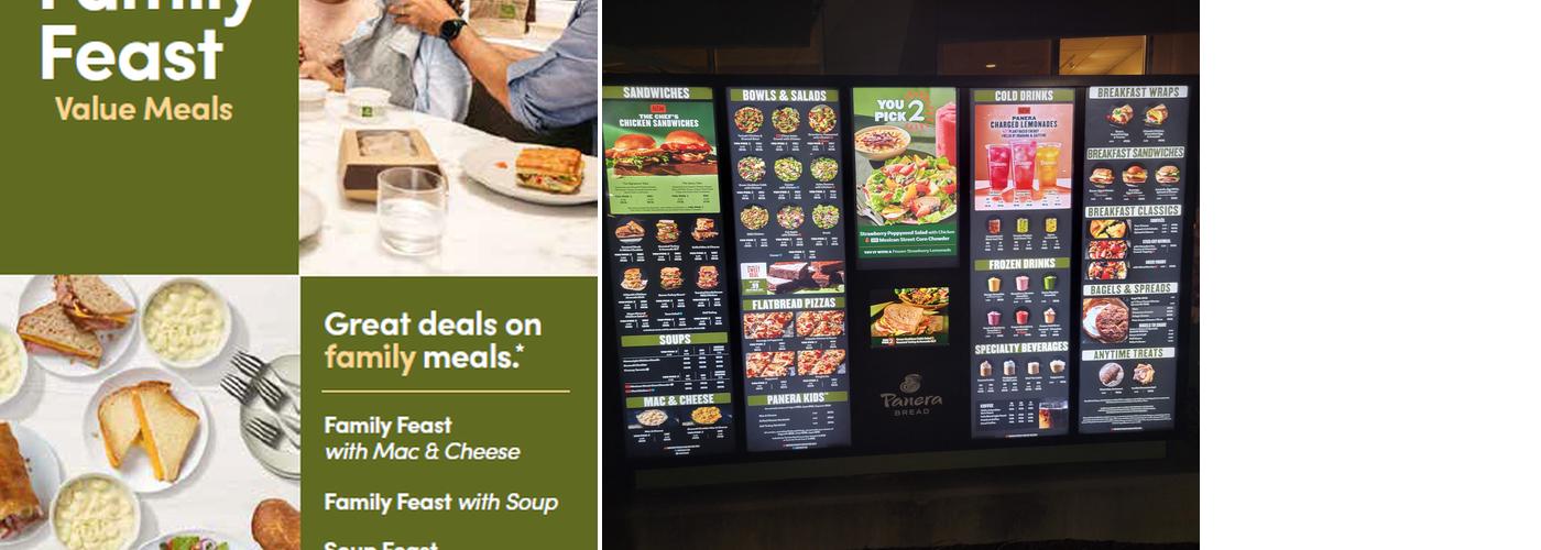 Panera Bread Menu