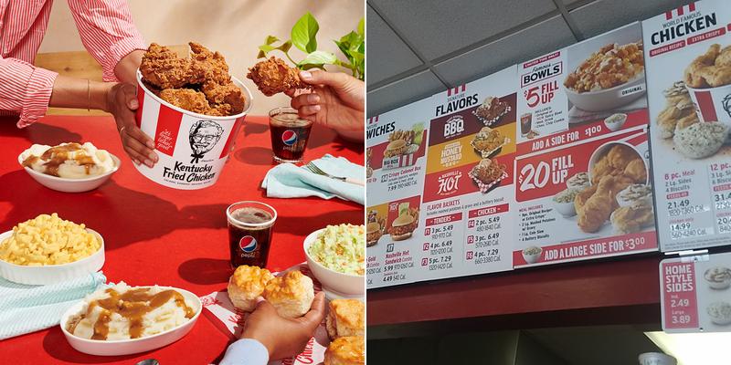 KFC Menu