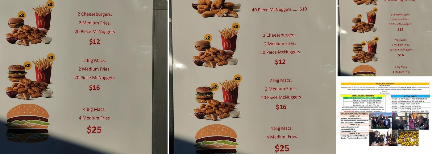 McDonald's Menu