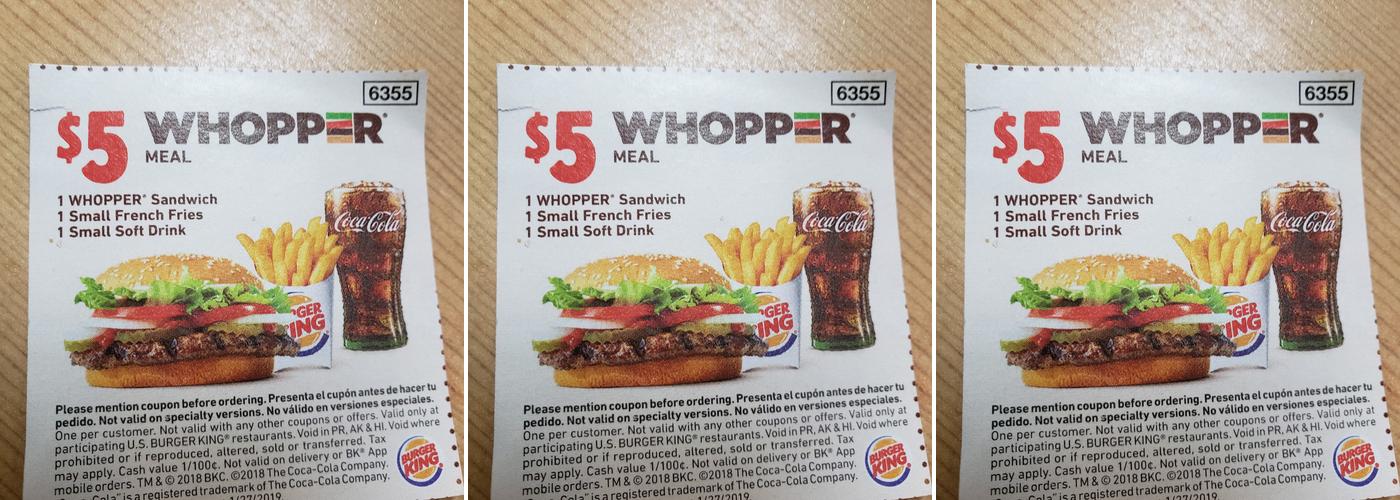 Burger King Menu