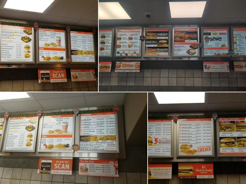Whataburger Menu