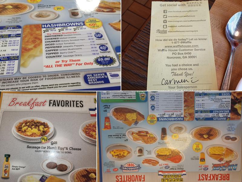 Waffle House Menu