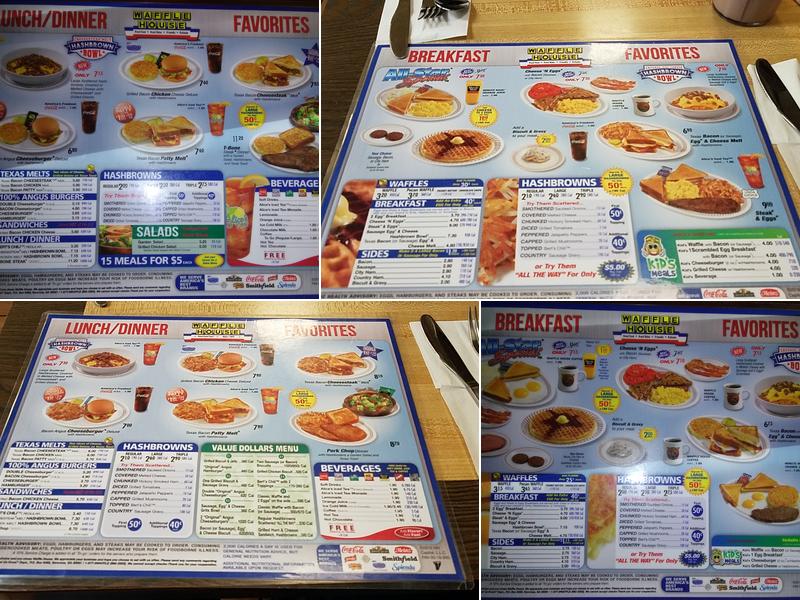 Waffle House Menu