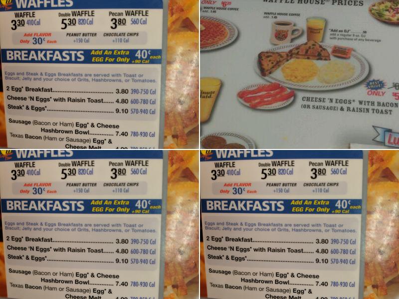 Waffle House Menu