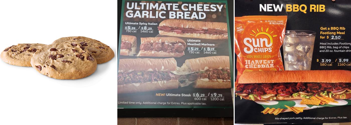 Subway Menu