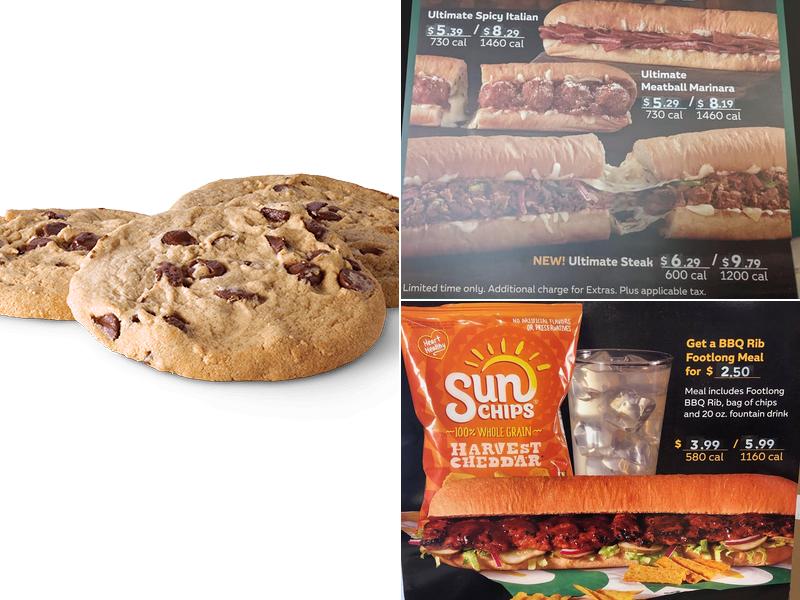 Subway Menu