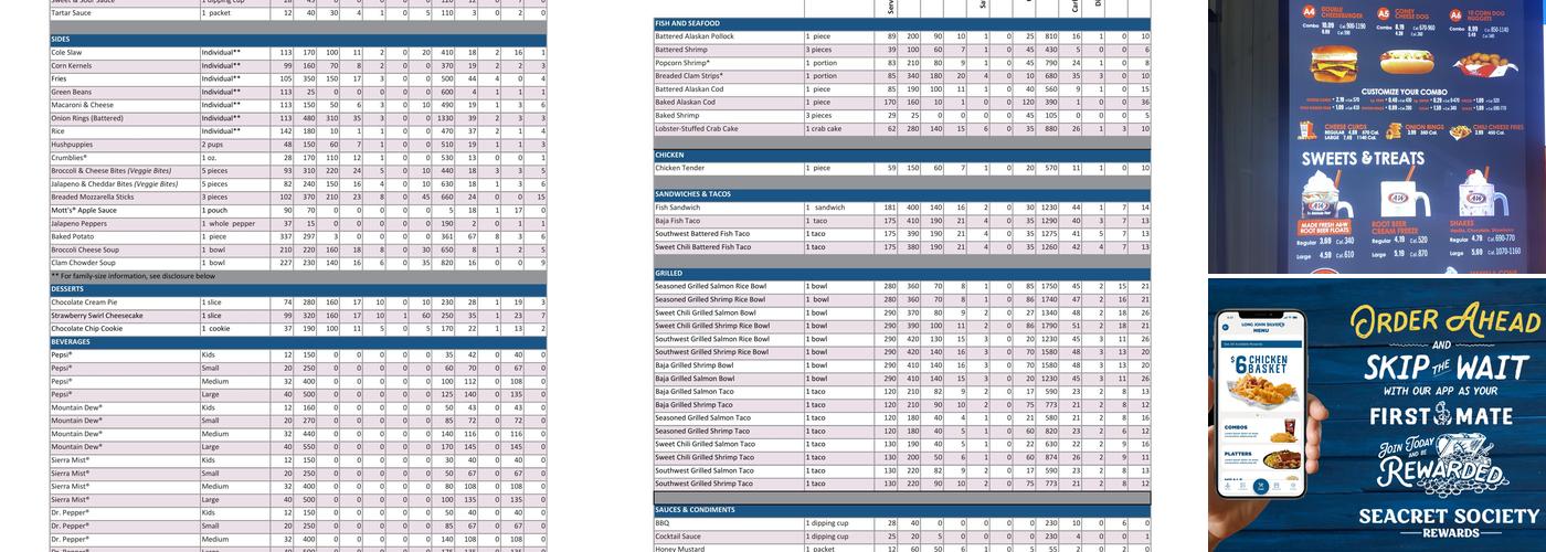 Long John Silver's | A&W Menu