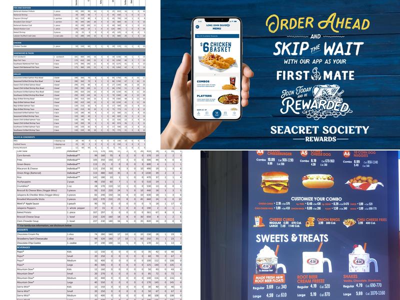 Long John Silver's | A&W Menu