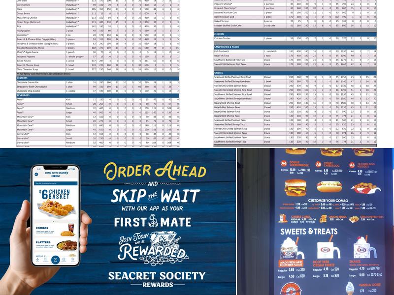 Long John Silver's | A&W Menu