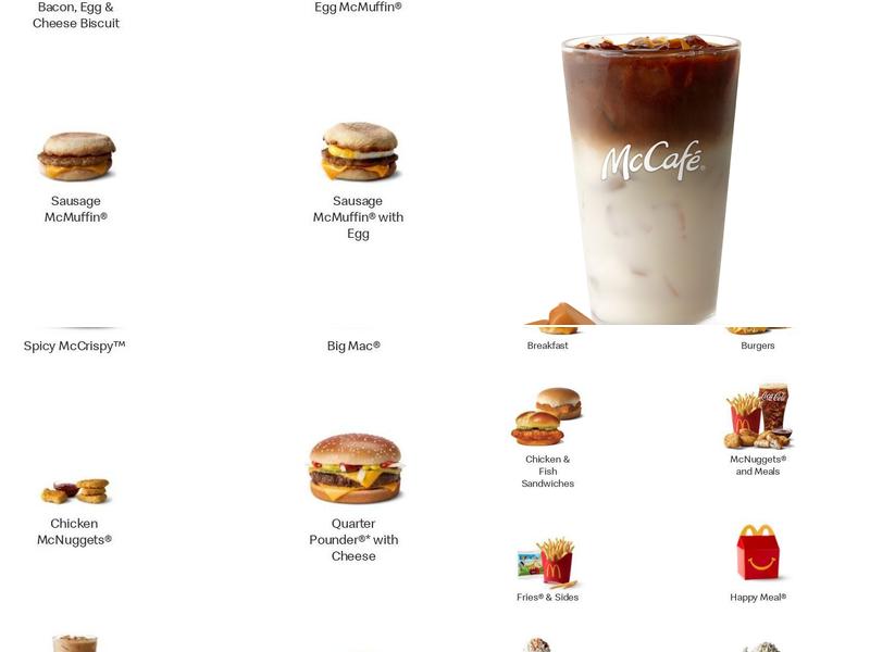 McDonald's Menu