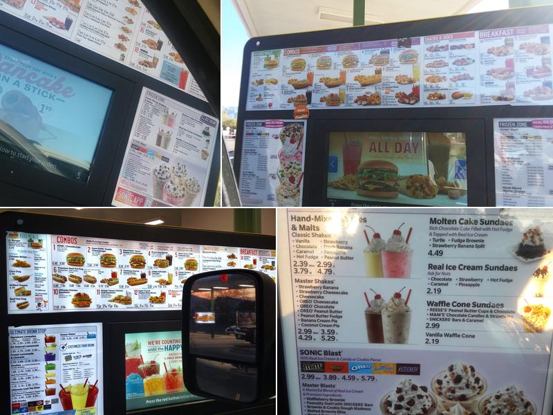Sonic Drive-In Menu