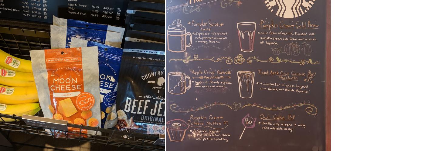 Starbucks Menu