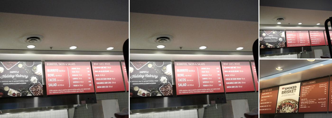 Chipotle Mexican Grill Menu