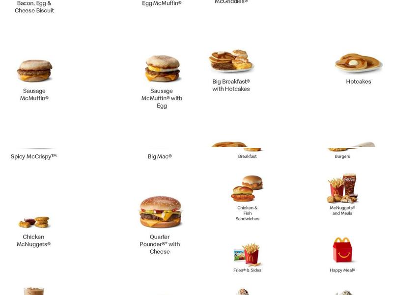 McDonald's Menu