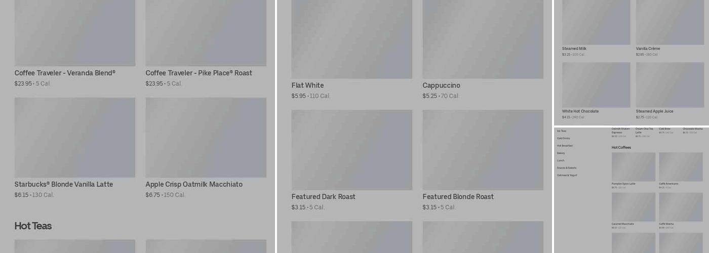 Starbucks Menu